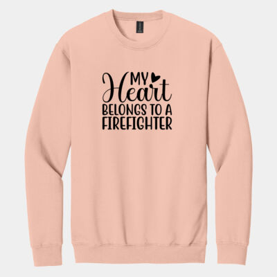 My Heart Belongs to a Firefighter Sweatshirt Thumbnail